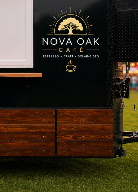 Nova Oak Cafe mobile coffee trailer